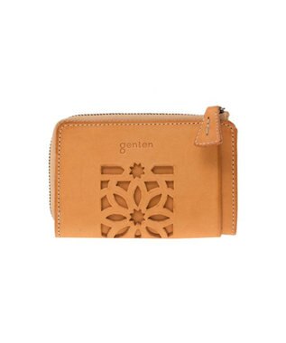 genten カットワーク マルチケース ヌメベージュ