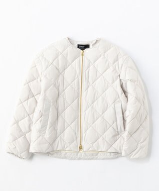 UNFILO 【TAION×UNFILO】キルティングダウン ショート丈ブルゾン アイボリー