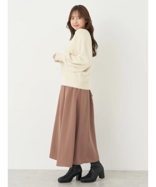 earth music&ecology ミニシャギープルオーバー Ivory