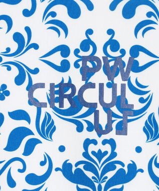 PW CIRCULUS 【吸水速乾 / UV遮蔽率99.5% UVカット / ストレッチ】【WOMEN】DELFT総柄 ロングスリーブモックT ゴルフウェア レディース スカイブルー系5