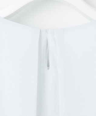 自由区 【XSサイズ～/洗える】ロイヤルシフォン デザインブラウス スカイブルー系