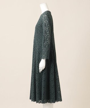 23区 【APPLAUDIR】ニュアンス フラワーレース ドレス グリーン系