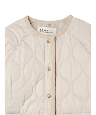 CRAFT STANDARD BOUTIQUE キルティングミドル丈コート Ivory