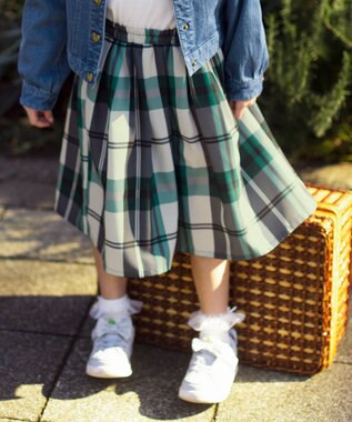 ANY KIDS カラー チェック スカート