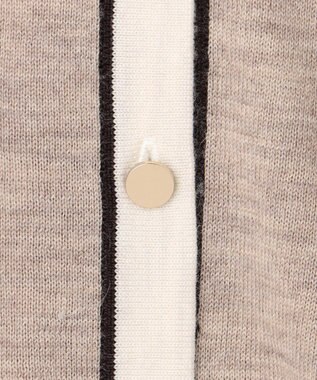 J.PRESS LADIES トリムツイン ニット ベージュ系