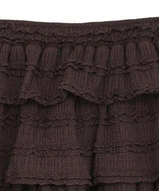 earth music&ecology 【2WAY】フリフリミニスカート Brown