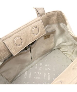 IBIZA アセアーダ　牛革　ハンドバッグ(S) ベージュ