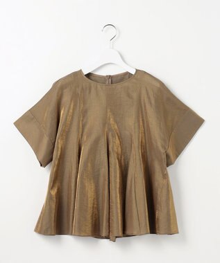 自由区 ブライトシアーシャンブレー ブラウス ブロンズ