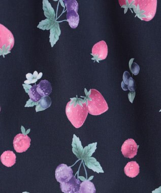 ANY KIDS 【洗濯機可能】総柄フルーツ キュロット ネイビー