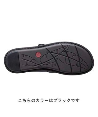 REGAL FOOT COMMUNITY 【レッドウッドリバー レディース】R03A ベルト付スリッポン フラットシューズ ブラウン
