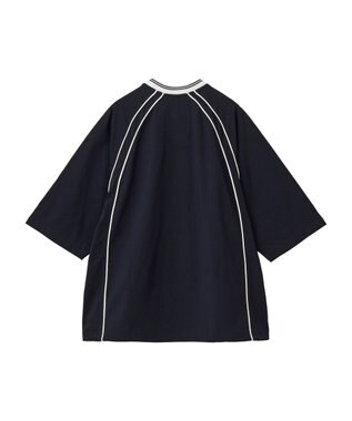 CRAFT STANDARD BOUTIQUE 接触冷感/UVカット/イージーケア/ストレッチ/ゲームシャツ-B Navy