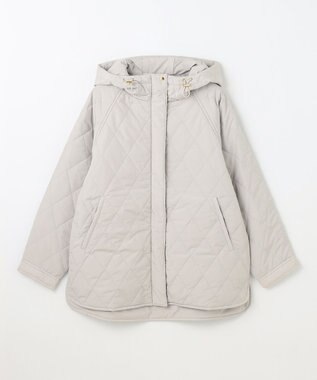 ANY 【洗濯機可/撥水】ダイヤキルトブルゾン ライトグレー