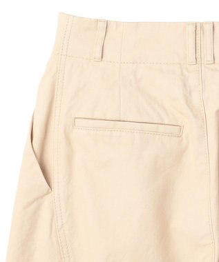 BEIGE， PREHNA / コットンツイル カービーシームワイドパンツ Peach