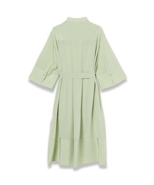 JOSEPH クレープ ド ソワ　ミディドレス Matcha