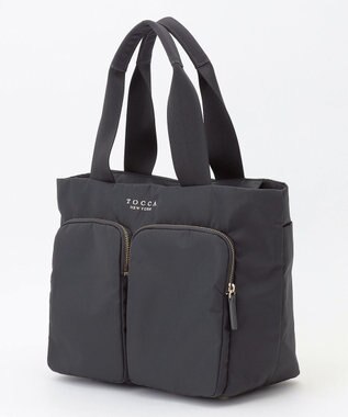 TOCCA 【WEB＆一部店舗限定・A4サイズ対応】VIA METRO NYLON BAG ナイロンバッグ ライトグレー系