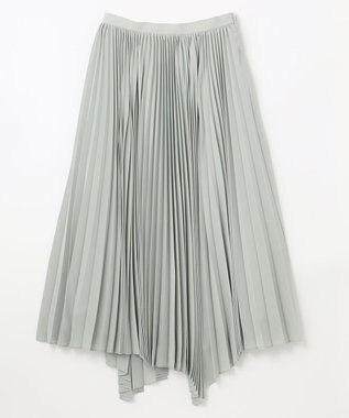 NAVE 【Nave　洗える】プリーツサテン スカート ライトグリーン系
