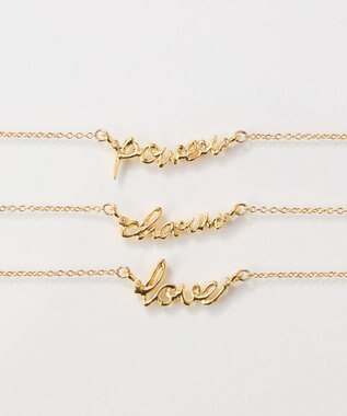 Phoebe ラッキーレターブレスレット(チャーム) ゴールド