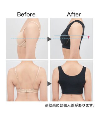 BRADELIS New York 【BRADELIS Me / ノンワイヤー・バストアップ】 カシュクールレーシィナイトブラ ブラック