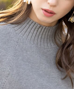 Tiaclasse L 【洗える】着回し自在のニットベスト＆フレア袖チュニックセット グレー