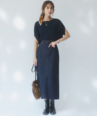 23区 manipuri コラージュジョッキー シルク スカーフ オレンジ系