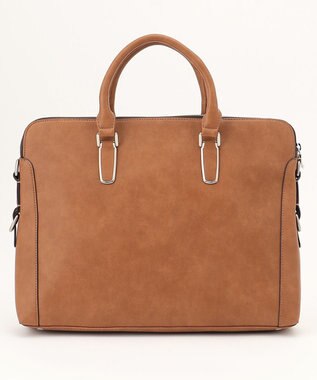 UNBILLION Otias アンティーク仕上げ合皮ブリーフバッグ キャメル