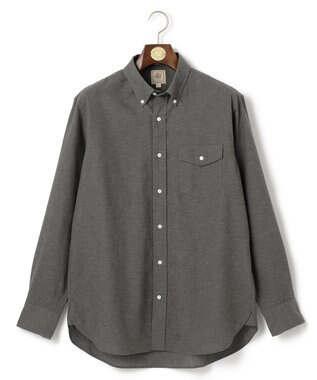 J.PRESS MEN 【HYBRID LINEN】ボタンダウンシャツ グレー系