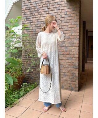 Green Parks AnriettMusee レースロングワンピース Off White