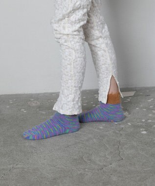 TRICOTE カスリシャギーソックス 65ORANGE