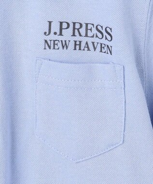 J.PRESS KIDS 【100-130cm】ダブルライン カラー 半袖ポロシャツ ライトブルー