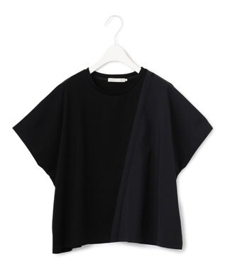 ICB 【洗える】シルケットコンビスムース カットソー ブラック系