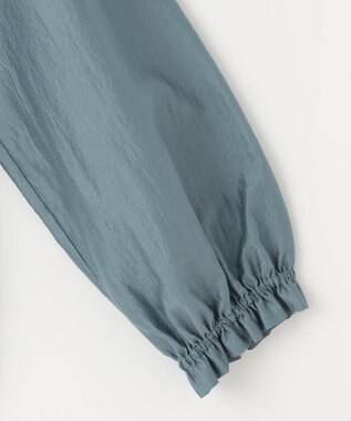 組曲 S 【洗える・シワになりにくい】シアーブルゾン ダスティブルー系