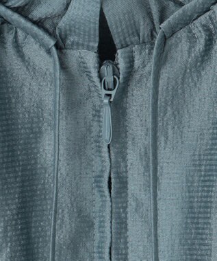 組曲 S 【洗える・シワになりにくい】シアーブルゾン ダスティブルー系