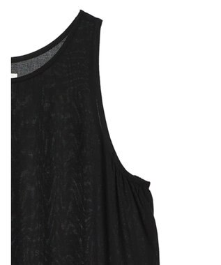 Green Parks Ｉ　ノースリスモッキング切替ワンピース Black