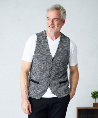  【清涼感/軽い/洗える】 スラブギマニットベスト