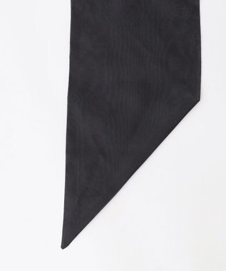 自由区 シルク混タイ スカーフ ブラック系