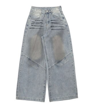 WEGO フェイクシャツスリーブデニム ブルー