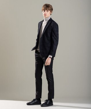 JOSEPH HOMME パッチジャガードジャージー　ジャケット グレー系3