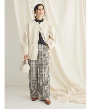 CRAFT STANDARD BOUTIQUE リサイクルポリエステルニットカーディガン Ivory