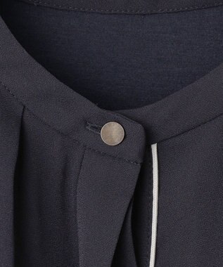 J.PRESS LADIES ジョーゼット カットソー ネイビー系