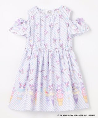 ANY KIDS 【サンリオキャラクターズ×ANY KIDS】2WAY ファンシーワンピース クロミ×ラベンダー