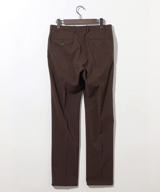 JOSEPH ABBOUD 夏パンツ【キングサイズ・洗える・ウエストも伸びる!/軽量/清涼/ストレッチ】ハイツイストドライストレッチパンツ ダークブラウン系