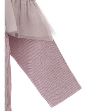 earth music&ecology デコルテチュールニットプルオーバー Dark Pink