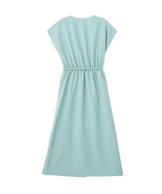 YECCA VECCA リネンライクスキッパーワンピース Green
