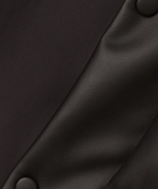 JOSEPH HOMME シンセティックレザー　ダウンコート ブラック系