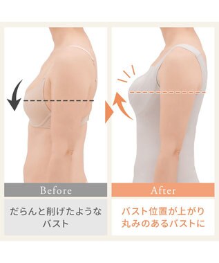 BRADELIS New York 【BRADELIS NewYork peace】綿混楽々dailyバストスリップ23 接触冷感 吸汗速乾 サラッと快適な補正スリップ シアーグレージュ