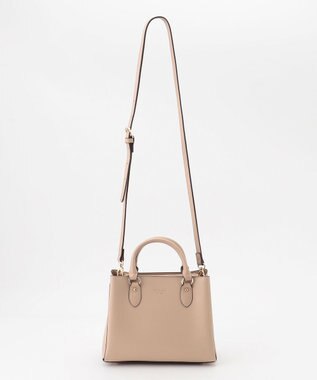 LA BAGAGERIE 【MONICA】スクエア2WAYハンドバッグ グレージュ