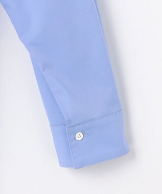 組曲 S 【加藤ローサさん着用 / 前後着用可】コットンタッチシャーティング刺繍入り ブラウス ブルー系