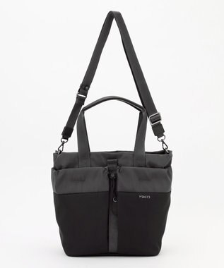 Y'SACCS ドローストリング コンビカラー2WAYトート ダークグレー