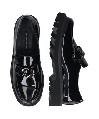 Bridget Birkin 【PARADIS COULEUR】メタルチェーンローファー ブラックエナメル