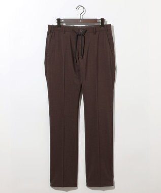 JOSEPH ABBOUD 夏パンツ【キングサイズ・洗える・ウエストも伸びる!/軽量/清涼/ストレッチ】ハイツイストドライストレッチパンツ ダークブラウン系